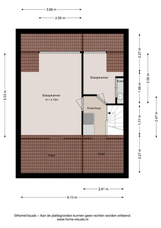 Floorplan - Roerdomplaan 103, 7905 ED Hoogeveen